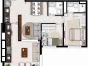 Apartamento com 2 dormitórios à venda, 70 m² por R$...