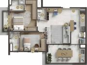 Apartamento com 2 dormitórios à venda, 76 m² por R$...