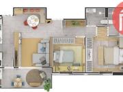 Apartamento com 2 dormitórios à venda, 79 m² por R$...