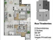 Apartamento com 2 dormitórios à venda, 88 m² por R$...