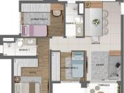 Apartamento decorado NR com 2 Quartos, 61 m² à venda...