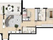 Apartamento com 2 quartos, 77,24m², à venda em São...