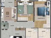 Apartamento com 2 quartos e 47 m² à venda, Vila Augusta...
