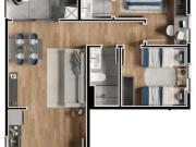 Apartamento com 2 quartos no Água Verde PR
