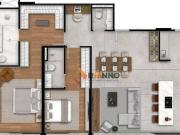 Apartamento com 2 suítes, 131 m² no bairro Bigorrilho