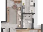 Apartamento com 2 suítes no bairro Alto da Glória PR