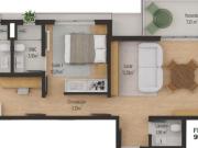 Apartamento com 2 suítes no Juvevê