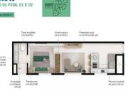 Apartamento com 35 a 50M² 2 dormitórios. 3 Min. da...