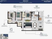 Apartamento com 3 dormitórios 2 Suítes e Terraço à...