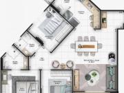 Apartamento com 3 dormitórios à venda, 107 m² por R$...