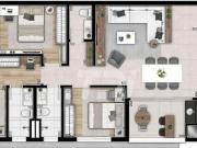 Apartamento com 3 dormitórios à venda, 113 m² por R$...