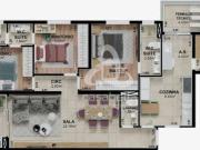 Apartamento com 3 dormitórios à venda, 132 m² por R$...