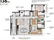 Apartamento com 3 dormitórios à venda, 136 m² por R$...