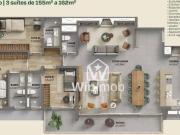 Apartamento com 3 dormitórios à venda, 155 m² por R$...