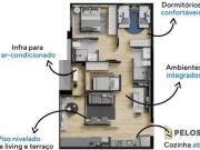 Apartamento com 3 dormitórios à venda, 66 m² por R$...