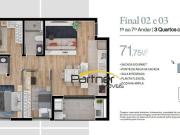 Apartamento com 3 dormitórios à venda, 71 m² por R$...