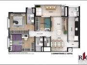 Apartamento com 3 dormitórios à venda, 83 m² por R$...