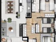 Apartamento com 3 dormitórios à venda, 98 m² por R$...