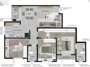 Apartamento com 3 quartos à venda, Bairro União Belo...