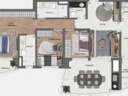 Apartamento com 3 Quartos e 4 banheiros à Venda no Brooklin