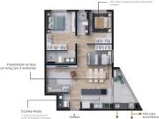 Apartamento com 3 quartos no bairro Boa Vista PR Apartamento com 3 quartos no bairro Boa Vista PR