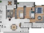 Apartamento com 3 quartos no bairro Mossunguê PR