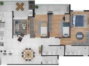 Apartamento com 3 quartos no bairro Mossunguê PR