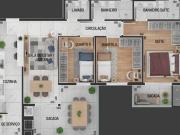 Apartamento com 3 quartos no bairro Mossunguê PR