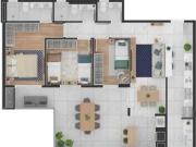 Apartamento com 3 quartos no bairro Mossunguê PR