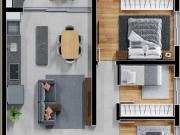 Apartamento com 3 quartos no bairro Novo Mundo PR
