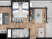 Apartamento com 3 quatros à venda no Bacacheri