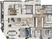 Apartamento com 3 suítes e 2 Vagas à Venda, 134 m²