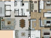 Apartamento com 3 suítes no Cabral PR