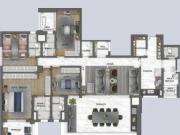 Apartamento com 4 dormitórios à venda, 185 m² por R$...