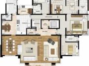 Apartamento com 4 Quartos e 5 banheiros à Venda, 263 m²