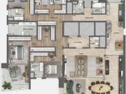 Apartamento com 4 Quartos e 5 banheiros à Venda, 281 m²