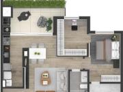 APARTAMENTO COM 72M² 02 QUARTOS SUÍTE