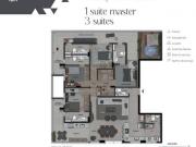Apartamento com área privativa à venda, 4 quartos, 4...