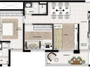 Apartamento com lazer de clube, 2 dormitórios, 1 suite,...