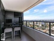 Apartamento com mega sacada com churrasqueira, lavabo, 3...