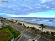 Apartamento com sacada vista mar | Prédio frente mar com...