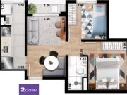 Apartamento com varanda a 3 minutos do Metrô e Shopping...