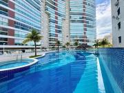 Apartamento com varanda gourmet e lazer beira mar da...