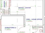 Apartamento de 02 quartos com 57,44 m² Novo Mundo!