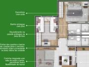 Apartamento à Venda de 2 Dormitórios com suíte e Varanda...