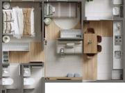 Apartamento de 2 quartos no Portão