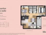 Apartamento de 2 quartos no Protão