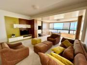 Apartamento de 3 dormitórios a beira mar, sacada de...