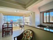 Apartamento de 3 dormitórios com vista mar mobiliado com...