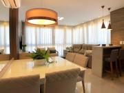 Apartamento de 3 dormitórios mobiliado e decorado, com...